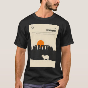 Stonehenge Book Cover Travel Poster T-Shirt