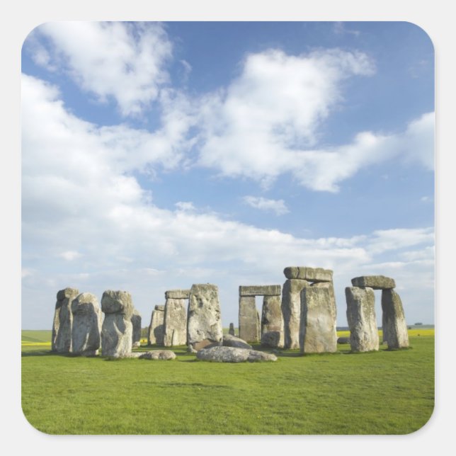 Stonehenge (circa 2500 BC), UNESCO World Square Sticker (Front)
