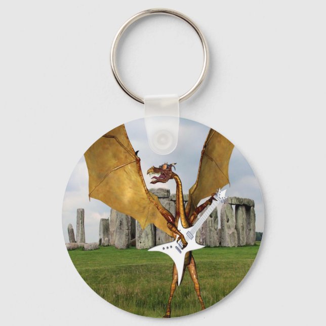 Stonehenge Dragon Keychain (Front)
