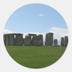 Stonehenge England Landscape Photography Classic Round Sticker