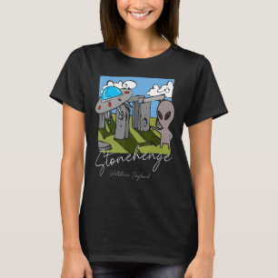 Stonehenge England Souvenir Alien & Flying Saucer T-Shirt