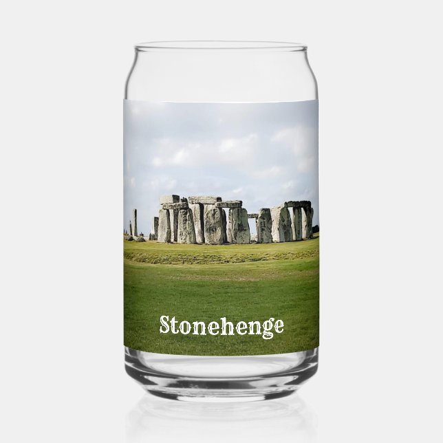Stonehenge England Souvenir Can Glass (Front)