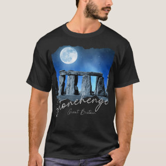 Stonehenge England Souvenir  Stonehenge At Night  T-Shirt