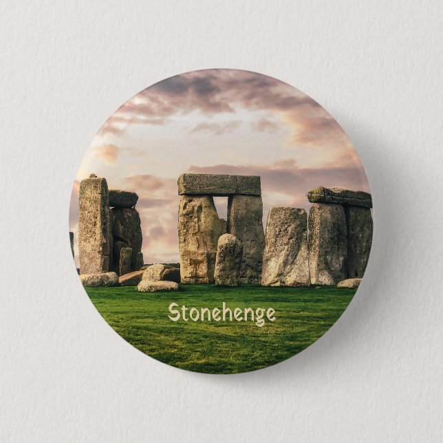 Stonehenge England UK 2 Inch Round Button (Front)