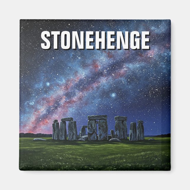 Stonehenge England United Kingdom Travel Magnet (Front)