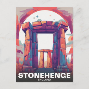  Stonehenge england Wiltshire World Heritage Site Holiday Postcard