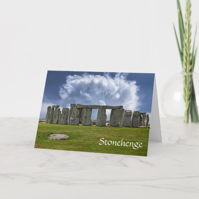 Stonehenge funny aging birthday card (Front)