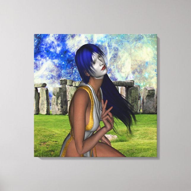 Stonehenge Meditation Canvas Print (Front)