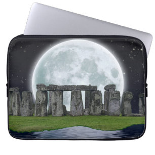 Stonehenge & Moon Ancient Historic Site of Power 2 Laptop Sleeve