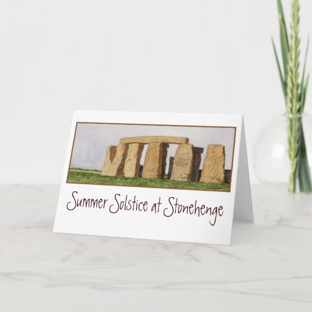 Stonehenge Note Card. Card (Front)