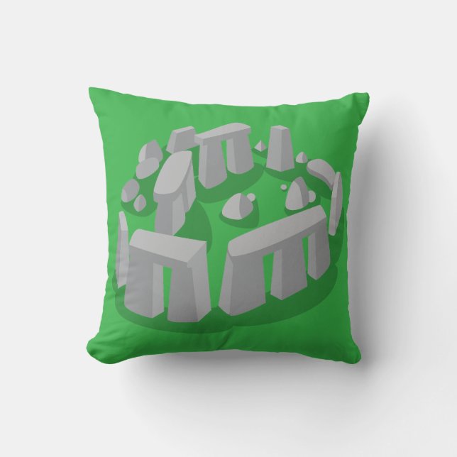 Stonehenge of England Throw Pillow (Front)