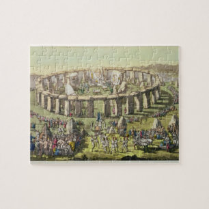 Stonehenge, or a Circular Temple of the Druids, pl Jigsaw Puzzle