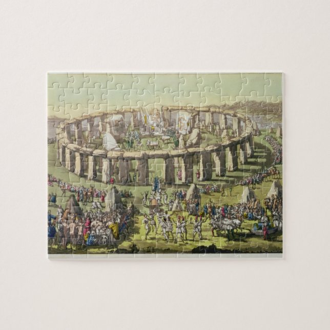 Stonehenge, or a Circular Temple of the Druids, pl Jigsaw Puzzle (Horizontal)