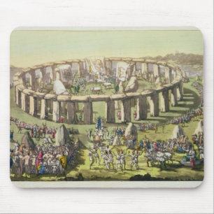 Stonehenge, or a Circular Temple of the Druids, pl Mouse Pad