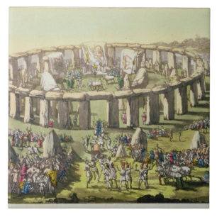 Stonehenge, or a Circular Temple of the Druids, pl Tile