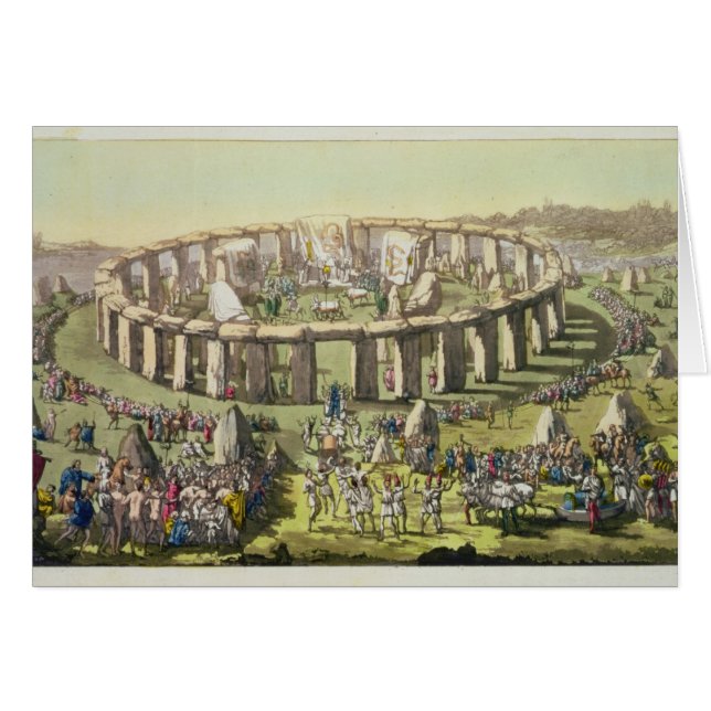 Stonehenge, ou un temple circulaire des druides, (Devant horizontal)