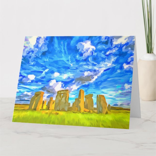 Stonehenge Pop Art Card (Front)