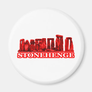 Stonehenge Red transp The MUSEUM Zazzle Gifts Magnet