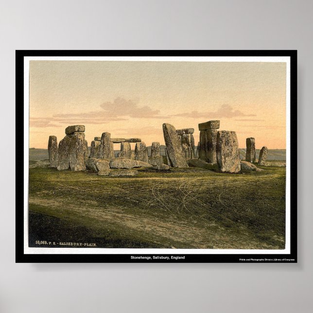 Stonehenge, Salisbury, England Poster (Front)