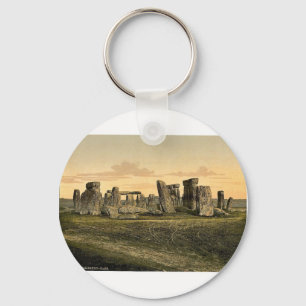 Stonehenge, Salisbury, England rare Photochrom Keychain