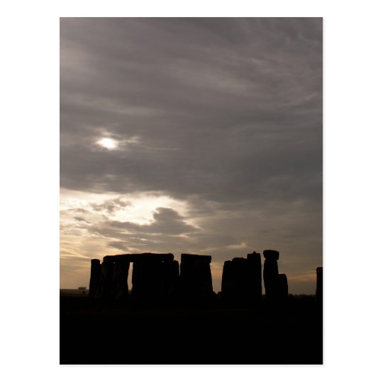 Stonehenge Silhouette Postcard