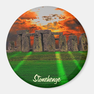 Stonehenge Standing Stones at Sunset Magnet