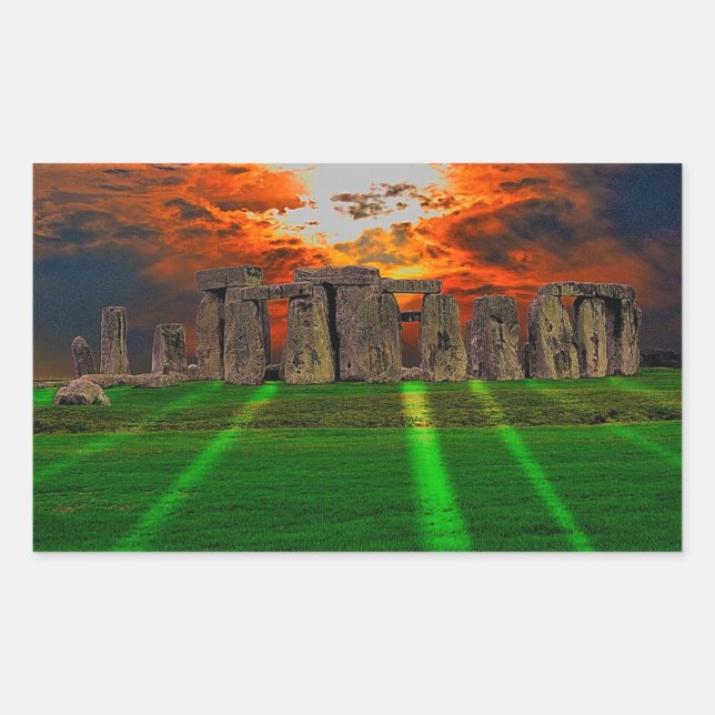 Stonehenge Standing Stones at Sunset Sticker (Front)