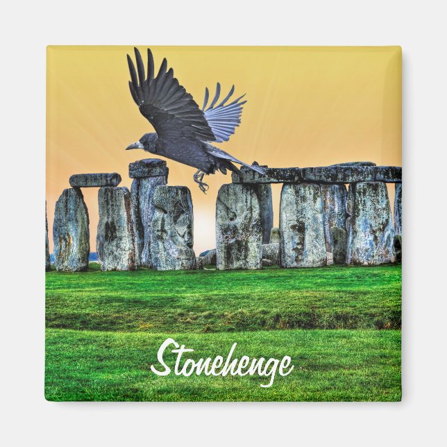 Stonehenge Standing Stones & Rook Magnet (Front)
