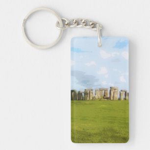 Stonehenge Stone Circle Monument Keychain