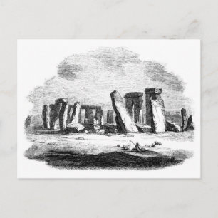 Stonehenge vintage art posctard postcard