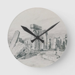 Stonehenge, Wiltshire, 1820 (drawing) Round Clock