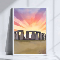 Stonehenge | Wiltshire England Historic Watercolor