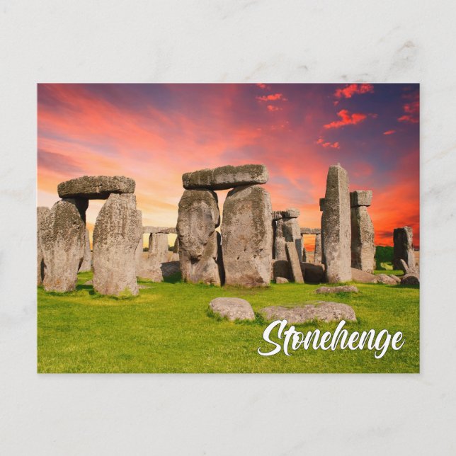 Stonehenge, Wiltshire, England, UK Holiday Postcard (Front)