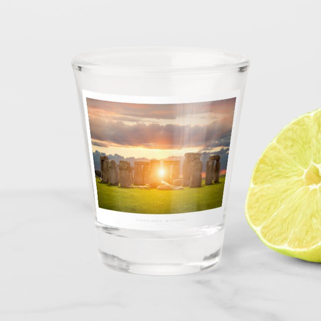 Stonehenge, Wiltshire Shot Glass (Front)