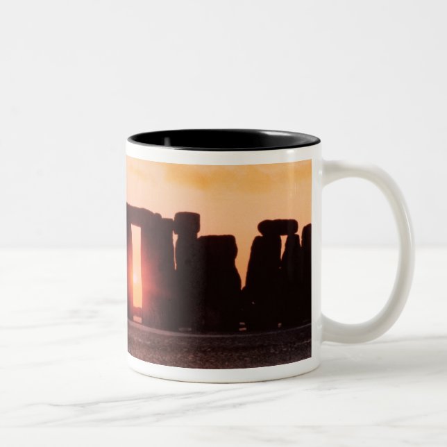 Stonehenge, Winter Solstice Two-Tone Coffee Mug (Right)