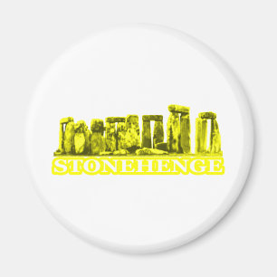 Stonehenge Yellow transp The MUSEUM Zazzle Gifts Magnet