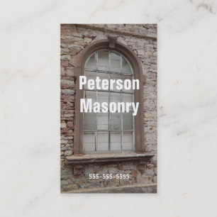 Stonemason masonry business card