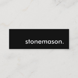 stonemason. mini business card