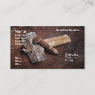 Stonemason tool business card