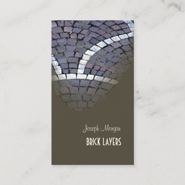 Stonemasons, stone workers business cards (Front)
