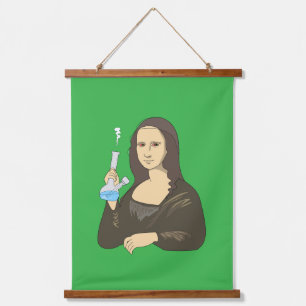 Stoner Mona Lisa Hanging Tapestry