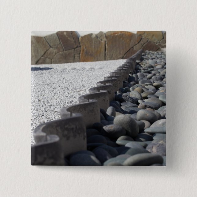 Stones 2 Inch Square Button (Front)