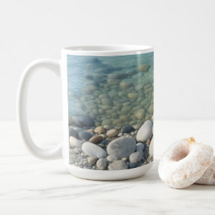 Stones Beach Beautiful Nature Sea Pebbles Shore Coffee Mug