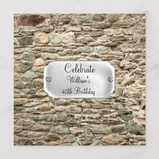 Stone's Birthday Party Invitation