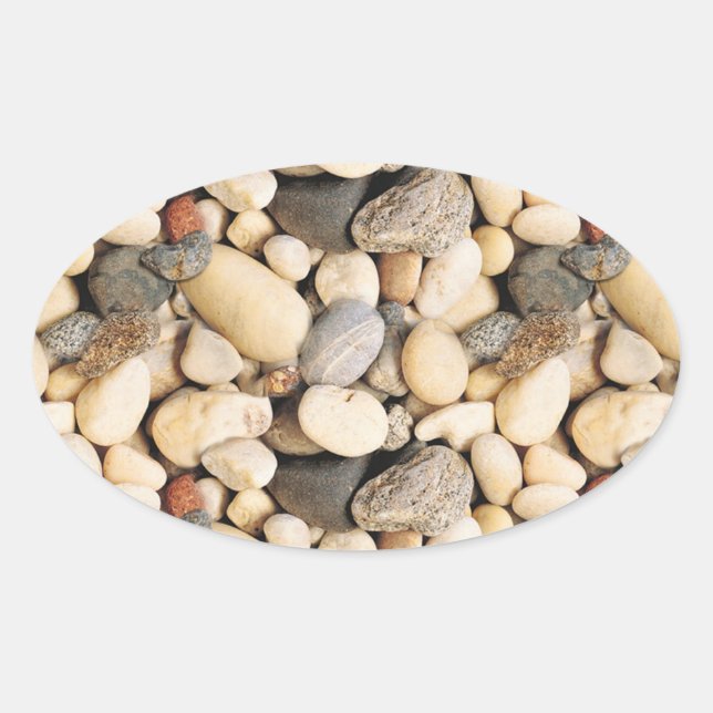 Stones Custom Blank Trendy Nature Template Oval Sticker (Front)
