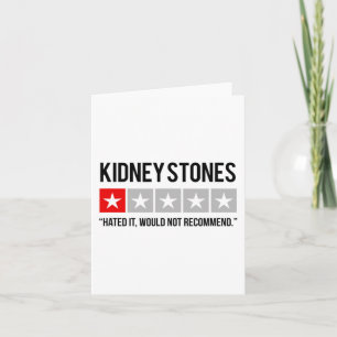Stones Hated It Fighting Kidney Disease Awareness  Card