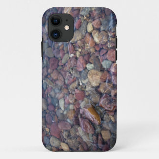 Stones in the lake at Glacier National Park iPhone 11 Case