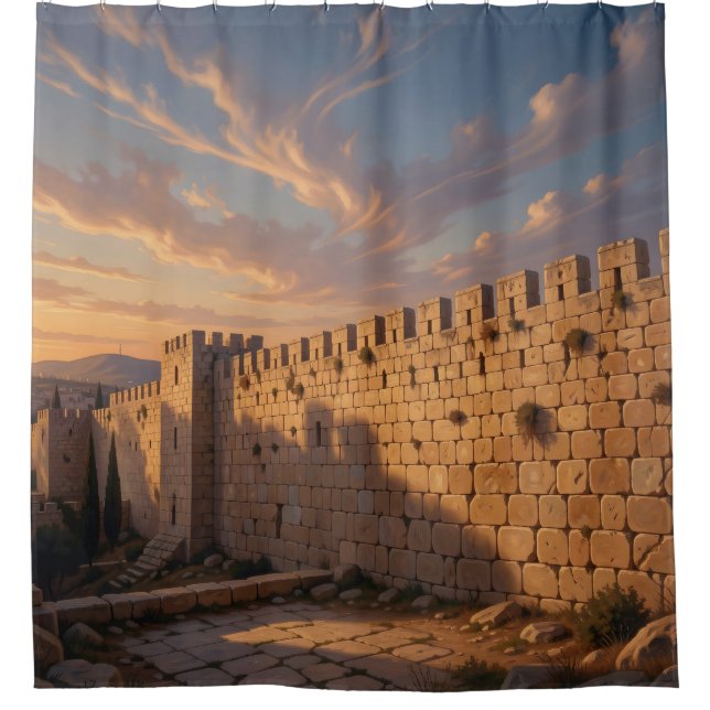 Stones Of Jerusalem – Jerusalem Wall Art Shower (Front)