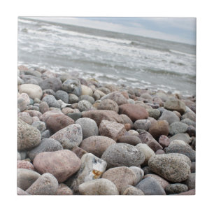 Stones on the beach / Baltic Sea / island of Rüge Tile