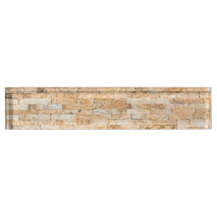 Stones pattern nameplate